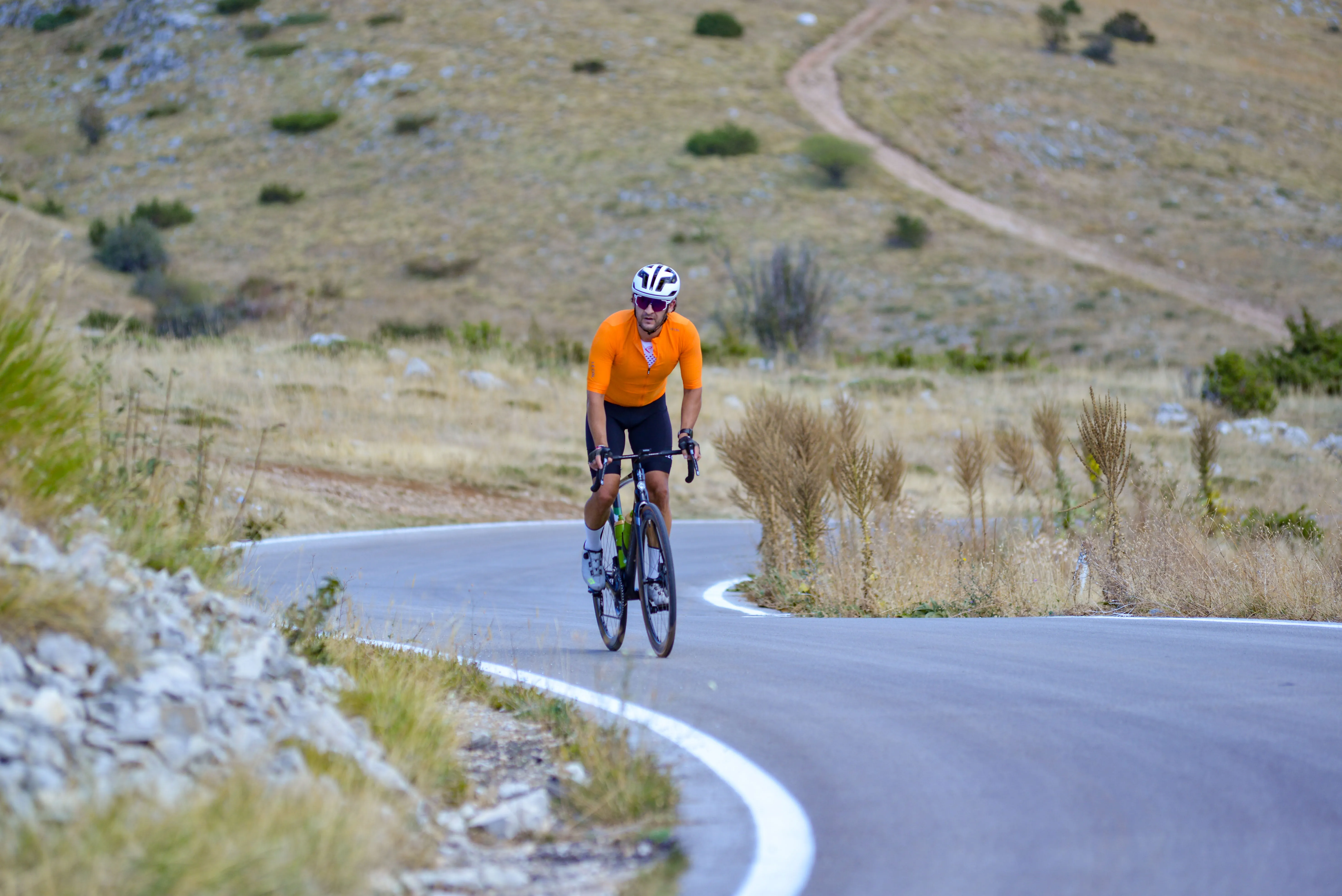 Bozhidar climbing at Galicica